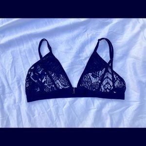Black lace bralette